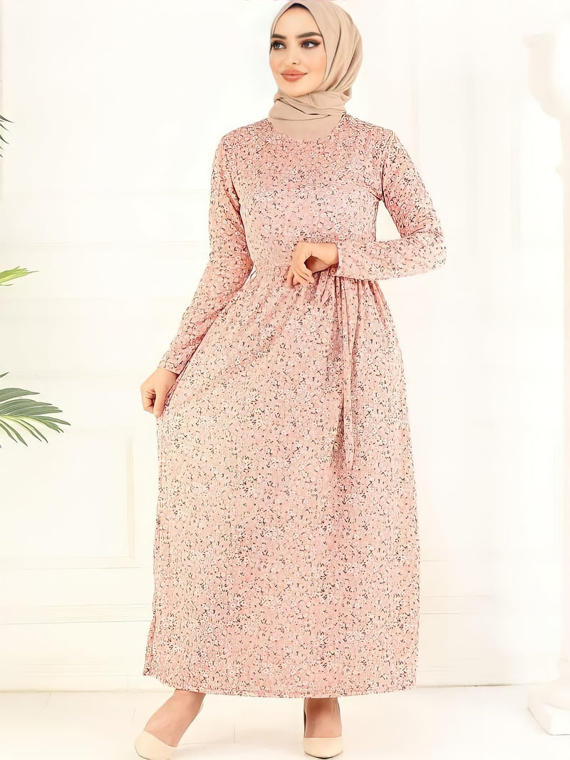 Turkish Women's Crepe Wrap Maxi Dress - TM808 - Tuzzut.com Qatar Online Shopping