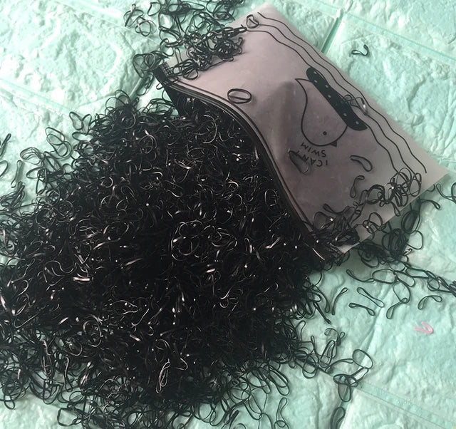 Girls Disposable Elastic Rubber Hair Bands Scrunchie DIY Loom Rubber Bands Bracelet For Kids Hair Accessories Hair Ties - Tuzzut.com Qatar Online Shopping