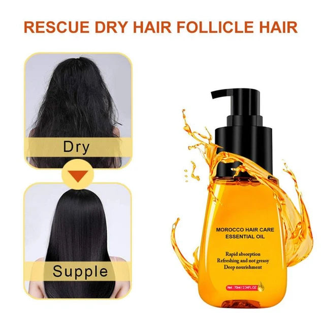 Hair Oil Essence Nourishing Hair Oil For Curly Hair Argan Oil Of Morocco Penetrating Hair Caring Oil Moisturizing - Tuzzut.com Qatar Online Shopping