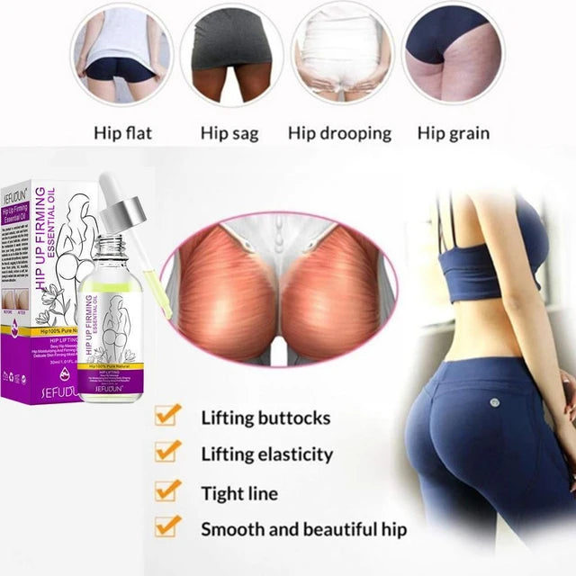 Buttock Essential Oil, 30ml Effective Gentle Hip Lift Up Oil Easy Oper