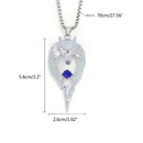 Luminous Wolf Pendant Necklace Fashion Jewelry Adjustable Sweater Chain Handmade Animal Necklace Gift for Women Men - Tuzzut.com Qatar Online Shopping