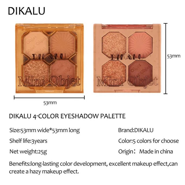 4 Colors Pumpkin Eyeshadow Palette Professional Highlight Shimmer Brightening Long Lasting Eye Shadow Eye Makeup Eye Cosmetics - Tuzzut.com Qatar Online Shopping