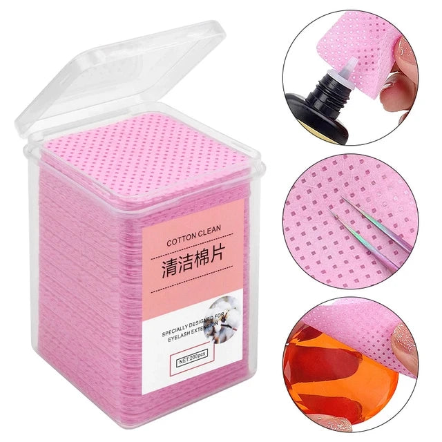 Lint Free Cotton Pads Nail Polish Remove Wipes Cleaning Tool Nail Art Cleaning Wipes Tips UV Gel Polish Removal Pad Paper Wipes - Tuzzut.com Qatar Online Shopping