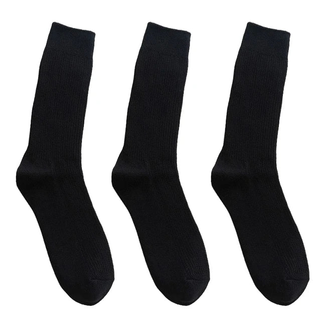 3 Pairs of Men's Cotton Black Long Sock - X448476019 - Tuzzut.com Qatar Online Shopping