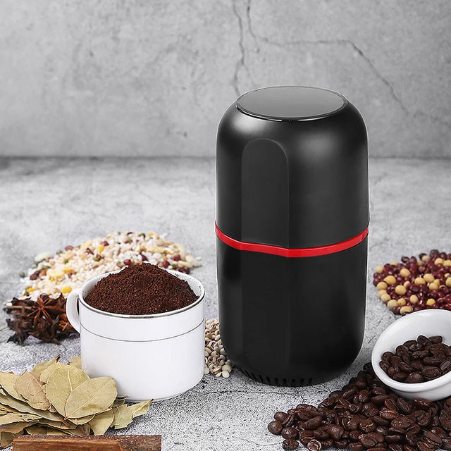Portabl Grinder Electric Coffee Grinder Automatic Beans Mill Conical Burr Grinder Machine For Home Travel