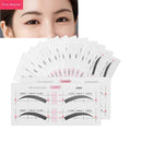 12 Eyebrow Shape Card Conjoined Eyebrow Stickers Simple Seconds To Complete - Tuzzut.com Qatar Online Shopping