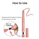 HANDAIYAN Lipstick Lip Liner Pencil Makeup Velvet Matte Waterproof Moisturizing Non Stick Nude Series Lip Tint Balm Cosmetic Tool - Tuzzut.com Qatar Online Shopping