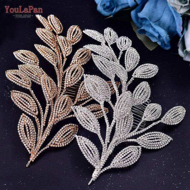 TOPQUEEN HP452 Bridal Tiara Wedding Comb Hair Accessories Crystal Women Headpiece with Comb Rhinestone Pageant Headdresses - S466053770 - Tuzzut.com Qatar Online Shopping