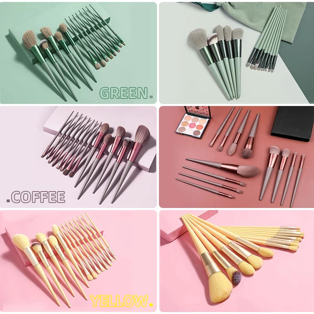 13 Pcs Makeup Cosmetic Brushes Set Soft and Fine 13 Pcs Makeup Cosmetic Brushes Set Soft and Fine