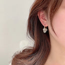 Flower Drop Earrings Simple Sparkling Water Drop Earrings for Women Jewelry - Tuzzut.com Qatar Online Shopping