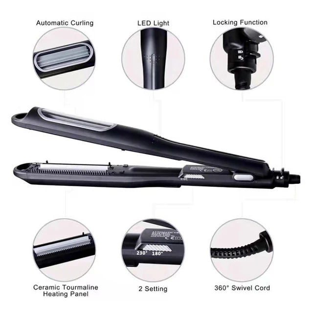 Corrugation Flat Iron Automatic Hair Curler Curling Irons Professional Curly Iron Tongs Hair Waver Curlers hairdressing products - Tuzzut.com Qatar Online Shopping