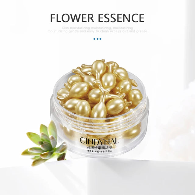 CINDYNAL Flower Delicate Essence Placenta Capsule Essence Cream 30pcs CINDYNAL Flower Delicate Essence Placenta Capsule Essence Cream 30pcs