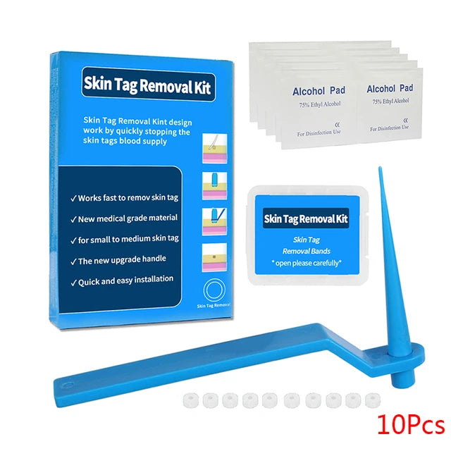 Tag Removal Kit With Cleansing Swabs Home Use Adult Micro Band Non Toxic Face Care Mole Wart Tool - Tuzzut.com Qatar Online Shopping