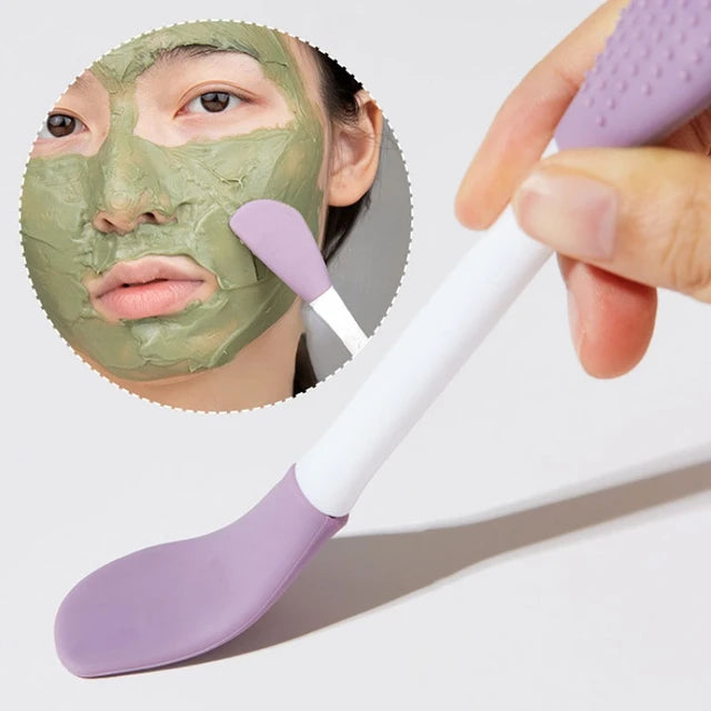 Double Head Silicone Facial Mask Brush - Tuzzut.com Qatar Online Shopping