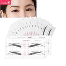 12 Eyebrow Shape Card Conjoined Eyebrow Stickers Simple Seconds To Complete - Tuzzut.com Qatar Online Shopping