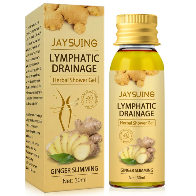 30ml Herbal Shower Gel Lymphatic Drainage Weight Loss Ginger Body Wash Remove Lymph Nodes Underarm Fat For Women - Tuzzut.com Qatar Online Shopping