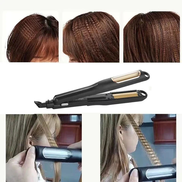 Corrugation Flat Iron Automatic Hair Curler Curling Irons Professional Curly Iron Tongs Hair Waver Curlers hairdressing products - Tuzzut.com Qatar Online Shopping
