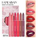 HANDAIYAN Lipstick Lip Liner Pencil Makeup Velvet Matte Waterproof Moisturizing Non Stick Nude Series Lip Tint Balm Cosmetic Tool - Tuzzut.com Qatar Online Shopping