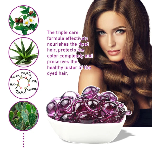 15pcs Hair Vitamin Capsule Keratin Oil Smooth Silky Hair Serum Moroccan Oil Anti Hair Loss Repair Damaged Hair Essential Oil - Tuzzut.com Qatar Online Shopping