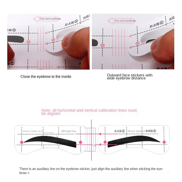 12 Eyebrow Shape Card Conjoined Eyebrow Stickers Simple Seconds To Complete 12 Eyebrow Shape Card Conjoined Eyebrow Stickers Simple Seconds To Complete