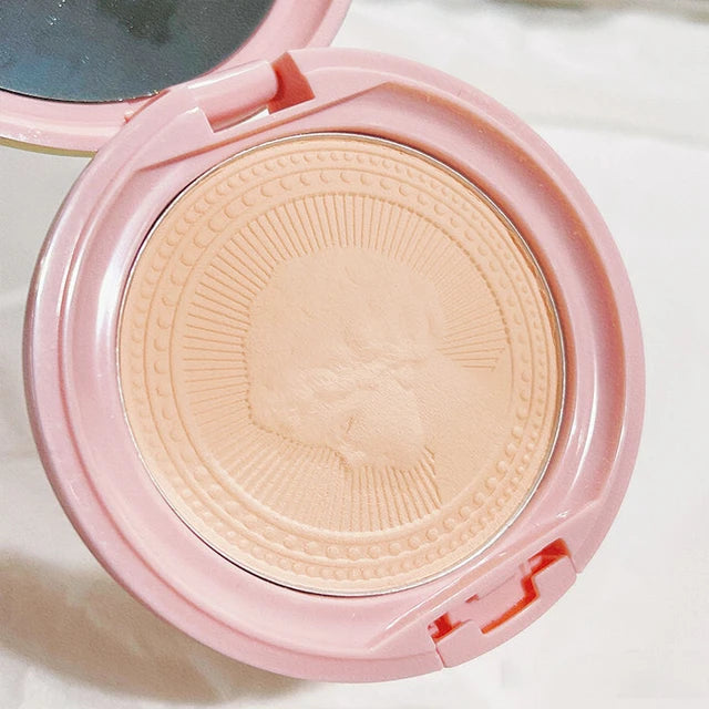 HOJO Embossed Feather Soft Honey Powder Cake Light Delicate Concealer Oil Control Makeup Invisible Pores Lasting Face Makeup HOJO Embossed Feather Soft Honey Powder Cake Light Delicate Concealer Oil Control Makeup Invisible Pores Lasting Face Makeup