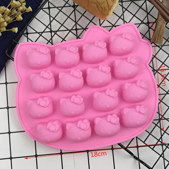 Pink Cat Silicone Fondant Cake Mold Sugar Craft Baking Decoration S2333099 - Tuzzut.com Qatar Online Shopping