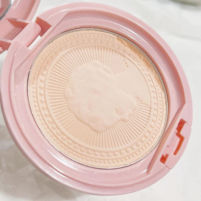 HOJO Embossed Feather Soft Honey Powder Cake Light Delicate Concealer Oil Control Makeup Invisible Pores Lasting Face Makeup HOJO Embossed Feather Soft Honey Powder Cake Light Delicate Concealer Oil Control Makeup Invisible Pores Lasting Face Makeup