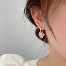 Flower Drop Earrings Simple Sparkling Water Drop Earrings for Women Jewelry - Tuzzut.com Qatar Online Shopping