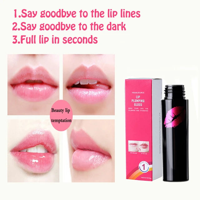 1PC 4ML Instant Volumising Gloss Plumping Lip Gloss Lip Plumper Makeup - Tuzzut.com Qatar Online Shopping