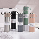 500ml 3 in 1 Stainless Steel Vacuum Flask Bottle With Cup Set - Business Gift Set - Tuzzut.com Qatar Online Shopping