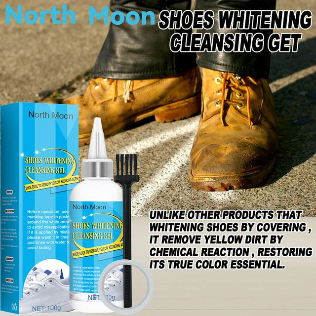 30ml White Shoes Cleaner Whitening Cleansing Gel - Tuzzut.com Qatar Online Shopping