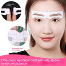12 Eyebrow Shape Card Conjoined Eyebrow Stickers Simple Seconds To Complete - Tuzzut.com Qatar Online Shopping