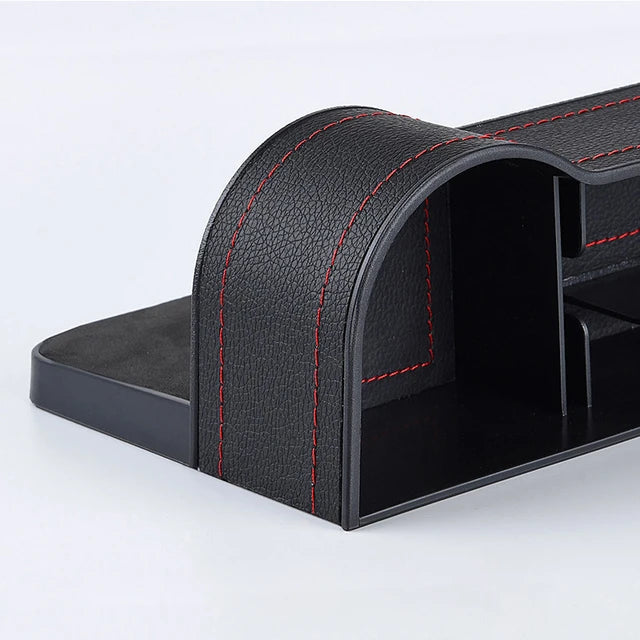 1 Pc Leather ABS Car Cup Holder Seat Organizer Holder Multifunctional Seat Gap Storage Box Seat Seam Pocket Trunk Organizer Storage