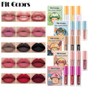 Matte Velvet Lip Gloss Set Waterproof Long Lasting Not EasyTo Fade Silky Smooth Black Lipstick Makeup - Tuzzut.com Qatar Online Shopping