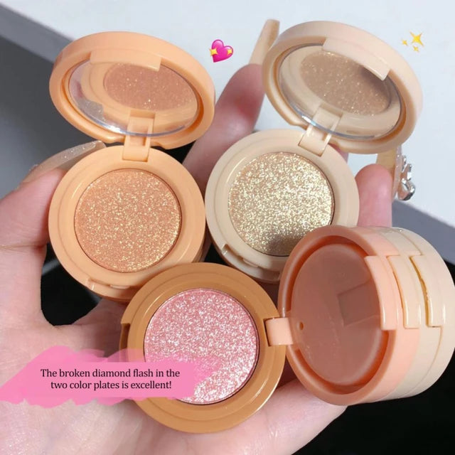 3-in-1 Makeup Palette Blush Highlighter Contouring All-in-one Palette Brightening Tone Retouching Lasting Face Makeup Waterproof