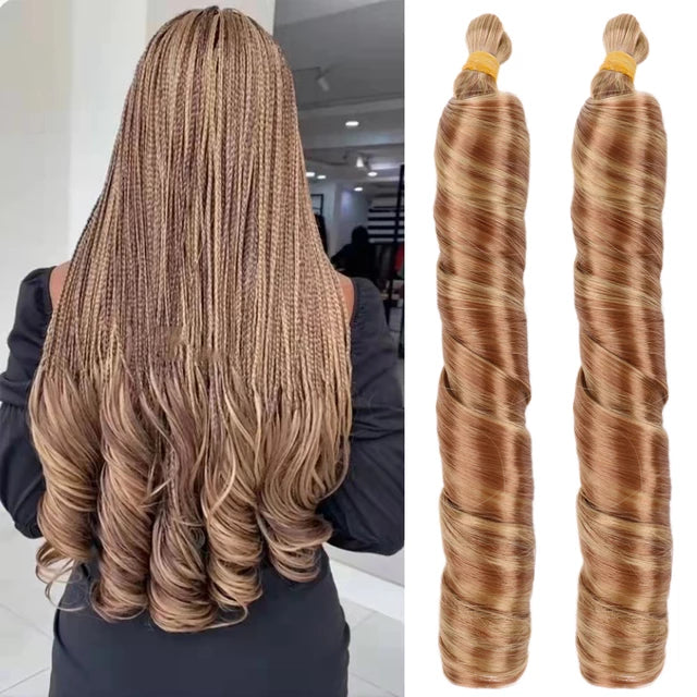 Curly hair piece light brown, 50mm - TUZZUT Qatar Online Store