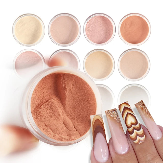 15g Skin Color Clear Acrylic Powder Extend Nail Gel Dust Art Design Nails Accessories 15g Skin Color Clear Acrylic Powder Extend Nail Gel Dust Art Design Nails Accessories