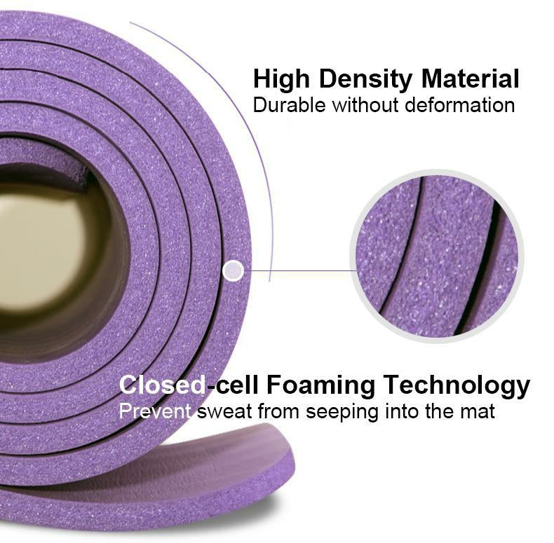 10mm Yoga Mat Soft Non-Slip Exercise Pad with Free Carry bag 10mm Yoga Mat Soft Non-Slip Exercise Pad with Free Carry bag