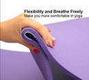 10mm Yoga Mat Soft Non-Slip Exercise Pad with Free Carry bag - Tuzzut.com Qatar Online Shopping