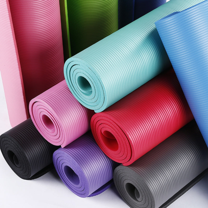 10mm Yoga Mat Soft Non-Slip Exercise Pad with Free Carry bag - Tuzzut.com Qatar Online Shopping