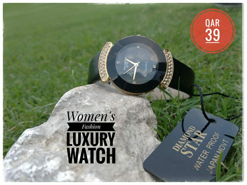 Diamond Star Luxury Fashion Watch for Women - DS102 - Tuzzut.com Qatar Online Shopping