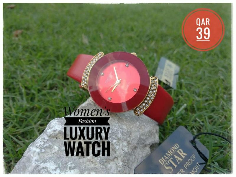 Diamond Star Luxury Fashion Watch for Women - DS100 - Tuzzut.com Qatar Online Shopping