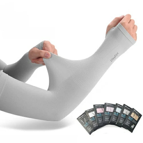 Lets Silim 1 Pair UV Protection Arm Ice Sleeve Sunscreen for Driving Cycling - Tuzzut.com Qatar Online Shopping