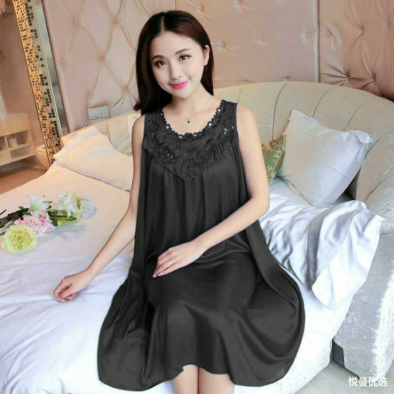 Women's Night Dress Sleepwear Z79 - Black - Tuzzut.com Qatar Online Shopping