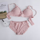 Fashion Adjustable Wireless Push-up Padded Bra Panty Set - Tuzzut.com Qatar Online Shopping