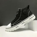 Men's High Top Designer Canvas Shoes - Tuzzut.com Qatar Online Shopping