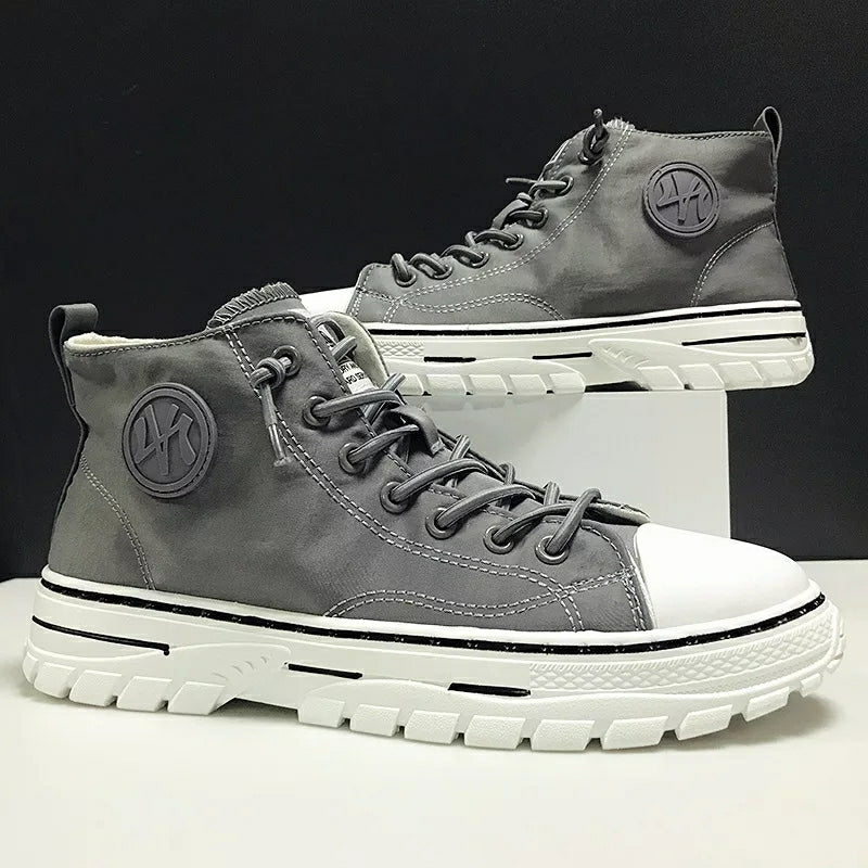 Men's High Top Designer Canvas Shoes C33 Men's High Top Designer Canvas Shoes C33