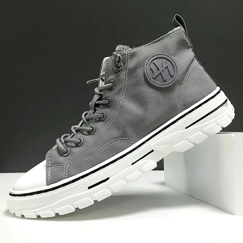Men's High Top Designer Canvas Shoes C33 Men's High Top Designer Canvas Shoes C33