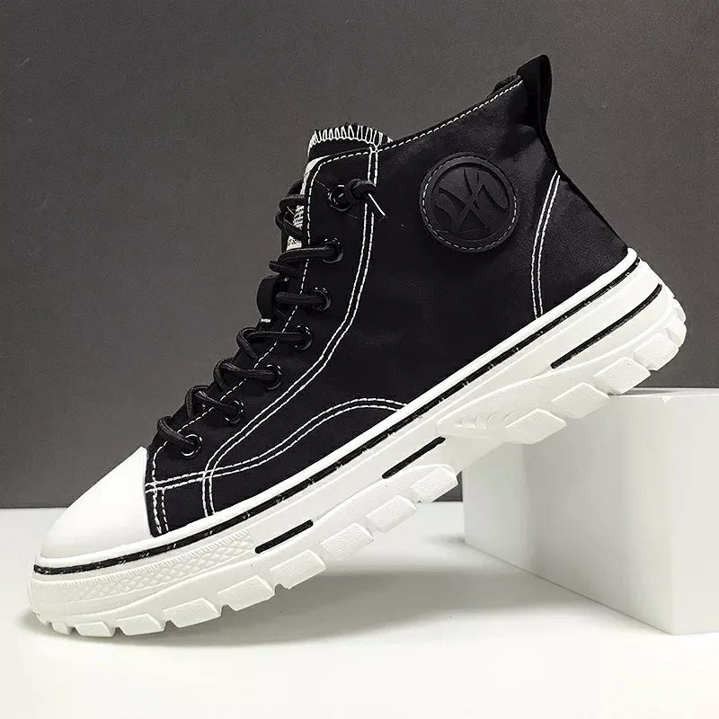 Men's High Top Designer Canvas Shoes C33 Men's High Top Designer Canvas Shoes C33