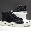 Men's High Top Designer Canvas Shoes - Tuzzut.com Qatar Online Shopping